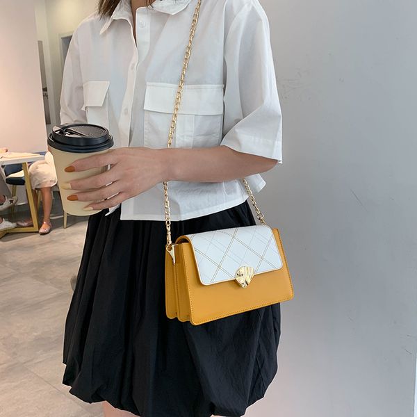 

contrasting women's 2019 new style korean-style small square bag fashion one-shoulder