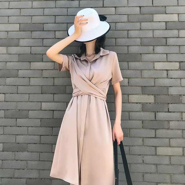 

korean version acetic acid show thin dress female fat mm large medium length skirt, Black;gray