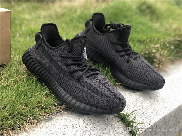 

2019 Аутентичные 2019Yeezy350 V2 Черный Kanye West Кроссовки Для Мужчин Женщин Спортивные Крос