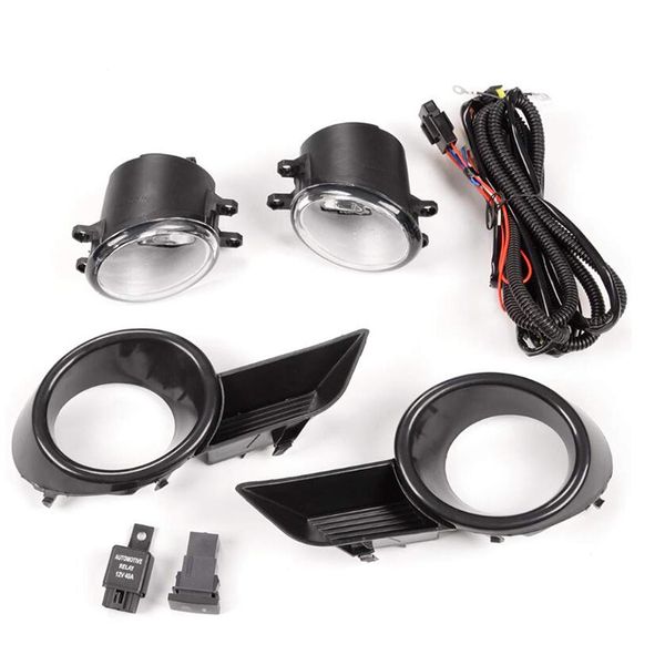 

for 2008-2011 highlander clear lens bumper driving fog light bulbs switch