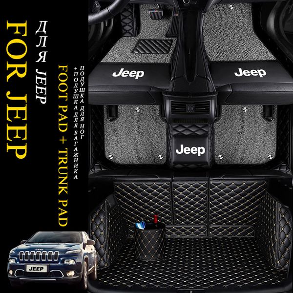 Fashion Design Luxury Surround Custom Fit Car Floor Mats For Jeep