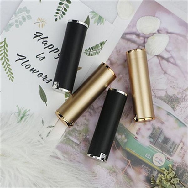

Lip tick tube gold black color empty lipbalm tube diy co metic packing container 12 1mm fa t hipping 2019012204