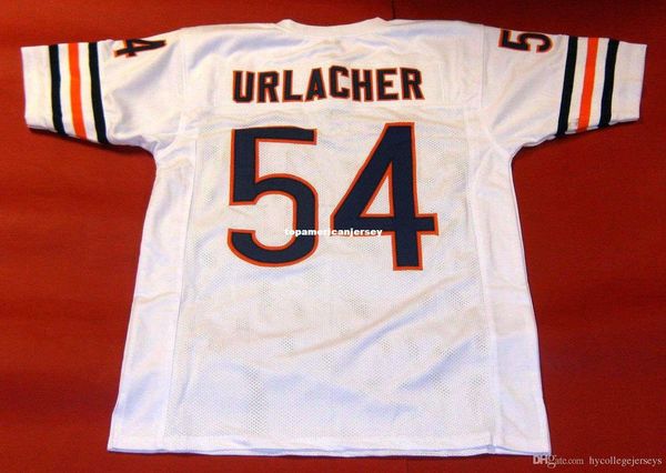 

retro #54 brian urlacher custom mitchell & ness jersey white mens stitching s-5xl,6xl football jerseys running, Black;blue