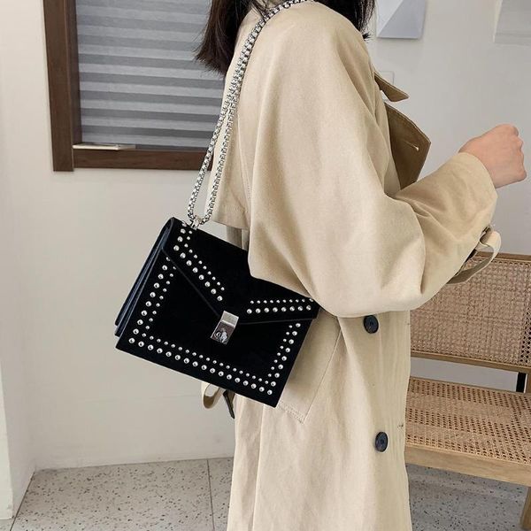 

горячая продажа сумка мода pu кожа crossbody сумка женщина rivet цепь плечо сумка досуг ежедневные покупки