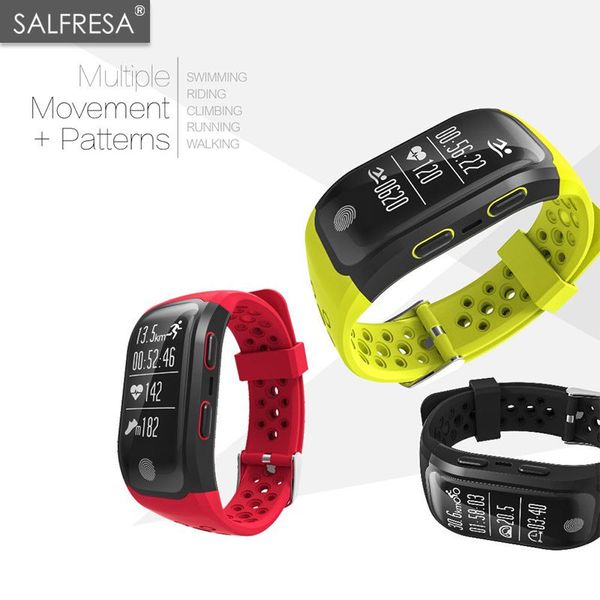 

gps smart wristband heart rate sleep monitor salfresa s908 sedentary reminder pedometer ip68 waterproof smart watches with touch
