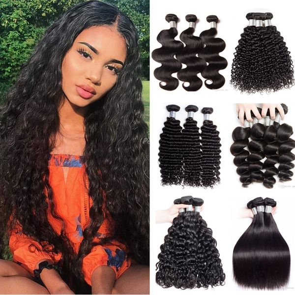 9a Indan Water Wave Human Hair Bundles 3 4 5 Virgin Hair Bundles