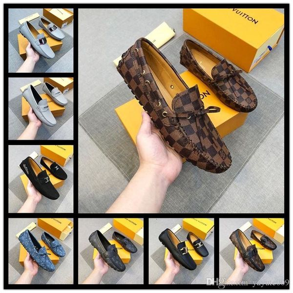

a4 33 style lbrands leather dress wedding driving shoe formal suit moccasins casual metal buckle embroidery bee horsebit loafers flats