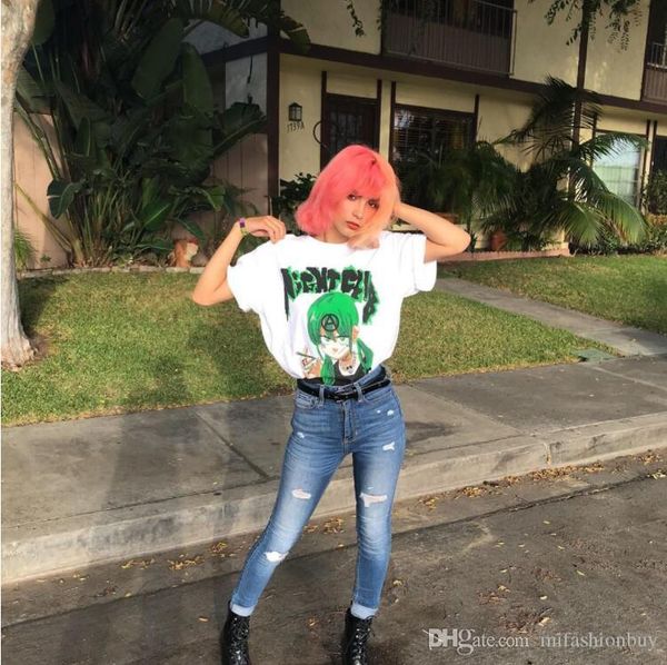 

spring summer american 2020 nightclub x jun cartoon anime collaboration skateboard men t shirt women europe size street tshirt