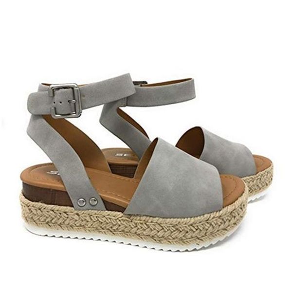 

sandals women's rope women shoes summer high heels, Black