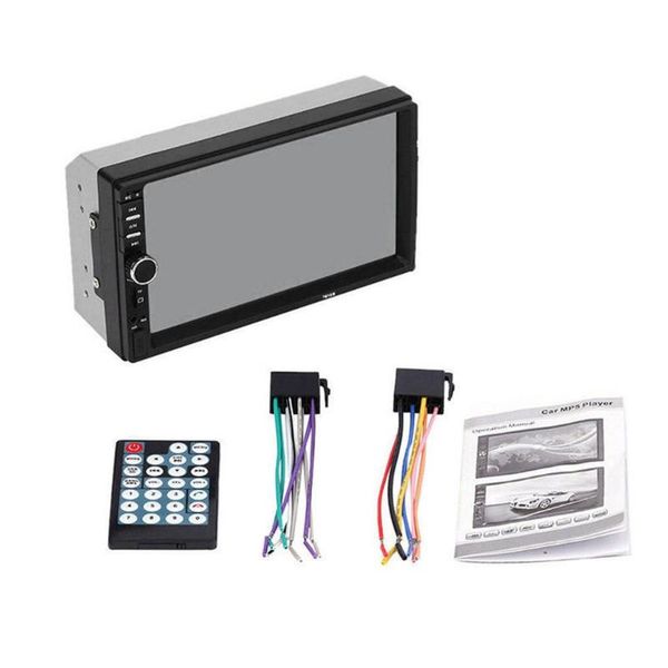 

fast shipping 2/3 din mp5 player 7 inch lcd touch screen auto fm radio video player music audio with usb support rear camera new car