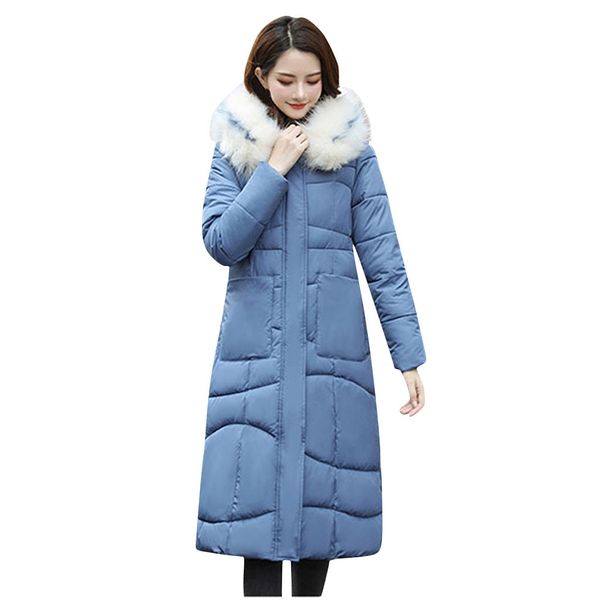 

2019 women winter hooded warm coat plus size candy color cotton padded jacket female long parka womens wadded jaqueta feminina, Tan;black