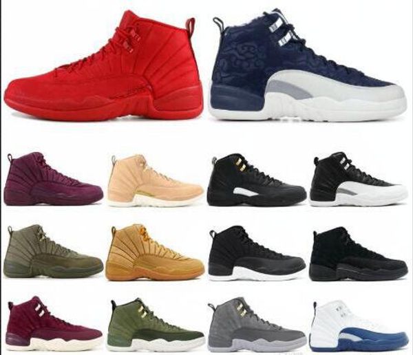 

2019 new 12 12s basketball shoes michigan wntr gym red nyc ovo wool xii designer shoes sport sneakers trainers size 40-47
