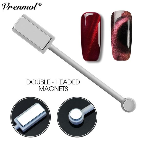 

vrenmol 3d magnet double-headed magnetic plate pen strong magnet for all uv cat eye nail gel polish nail diy tools