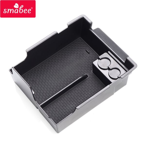 

smabee car central armrest box for explorer 2011 ~ 2019 suv 2018 accessories stowing tidying center console organizer black