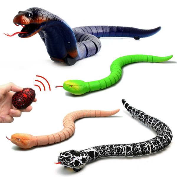Infravermelho Remoto Controle Snake Mock Fake RC Brinquedo Animal Truque Novidade Shocke Prazes Brinquedos Brinquedos Crianças Presente