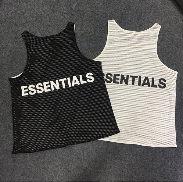 

США Лето Streetwear Хип-хоп Fear Of God Основ Mesh Tank Top ВОГ жилет скейтборд Двухсторонней Wear о