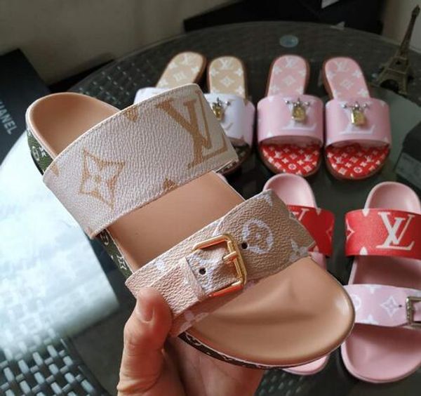 

nw045 women men slides summer design beach indoor flat sandals slippers house flip flops, Black