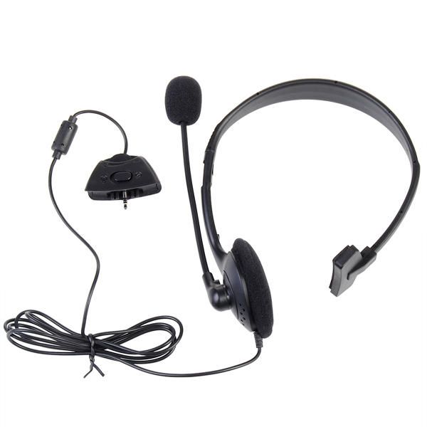

xbox 360 black headphone wired premium microphone headset