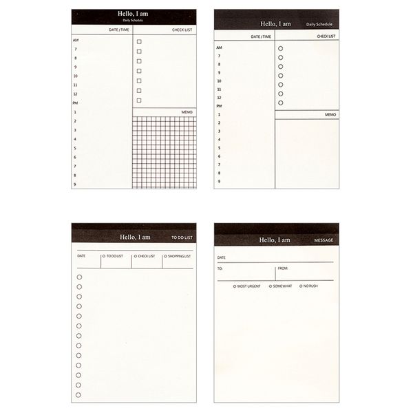 

kraft paper business day plan notebook writing pad tablet memo pad creative stationery,50 pages
