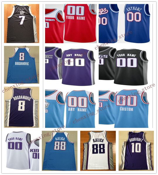 

printed men kent 26 bazemore harrison 40 barnes cory 9 joseph bogdan 8 bogdanovic nemanja 88 bjelica de'aaron 5 fox jerseys 2020 new, Black