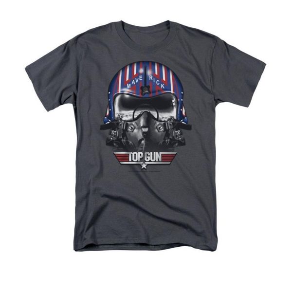 

gun maverick helmet regular fit t-shirt men women t shirt, White;black