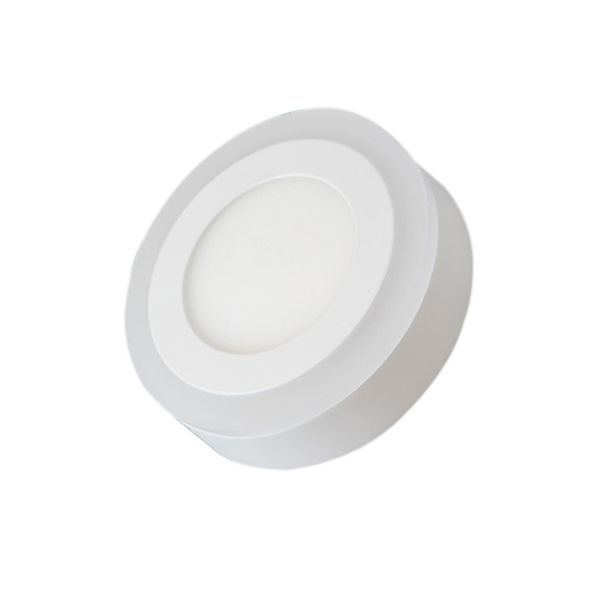 

double color led panel light 6w 9w 16w 24w round square panel led ceiling lamp ac85-265v indoor recessed down light