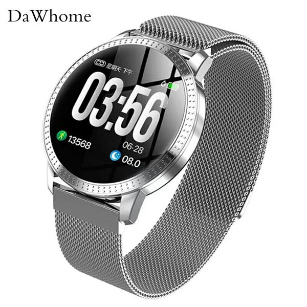 

cf18 smart watch hand ring motometer step heart rate blood pressure sleep monitoring information reminds color screen gift watch, Slivery;brown