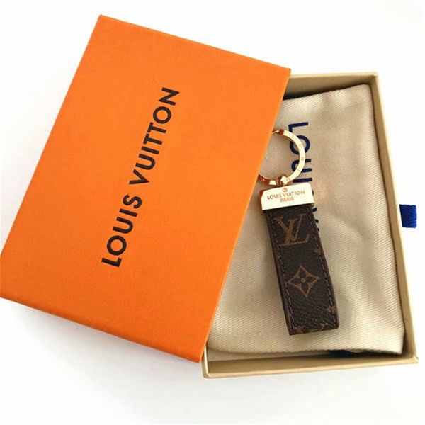 

2020high qualtiy leather luxury keychain & key ring holder brand key chain porte clef gift men women souvenirs car bag keychain and11a, Silver