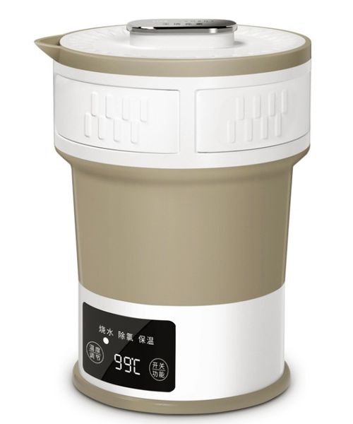 

travel electric kettle 100v-240v 0.6l portable mini folding electric water cup compressible electric cooker 1308