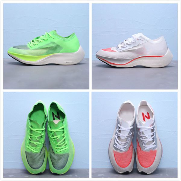 

New ZoomX Vaporfly NEXT Running Shoes Fluorescent Green White Outdoor Breathable Casual Jogging Shoe Mens Designer Sneakers Sport Trainers