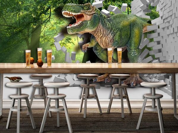 

custom wallpaper 3d stereoscopic kid room dinosaur beauty oil painting modern abstract art wall mural living room bedroom wallpaper