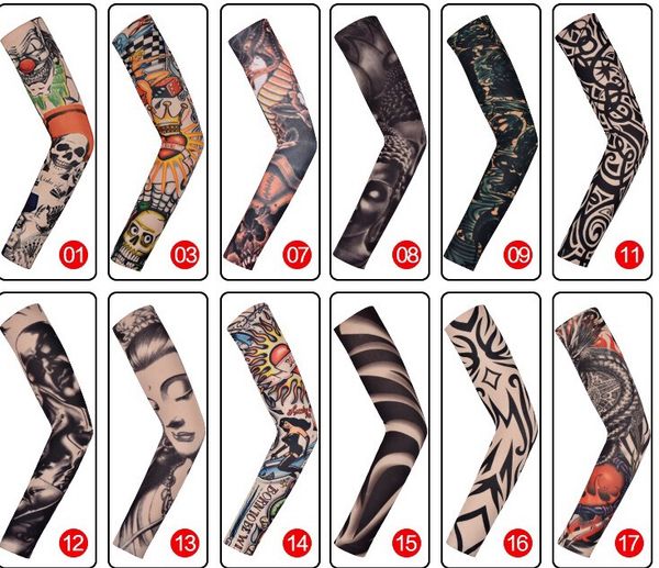 

outdoor cycling sleeve 3d tattoo printed arm cover cycling sun protection arm cooling sleeves riding sleeves arm protection