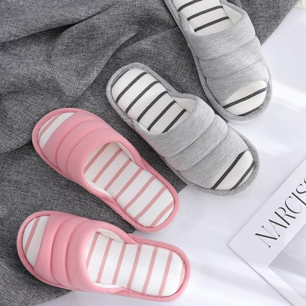 

women ladies girl striped house soft indoor flat home slipper casual shoes fur slides chaussures femme fashion 2019, Black