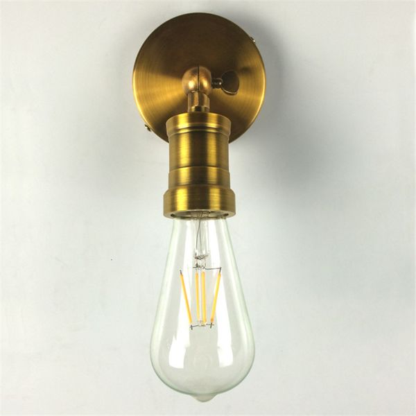 

american bronze vintage wall lamp retro wrought iron wall sconce bedroom bedside light modern edison bulb antique lampada