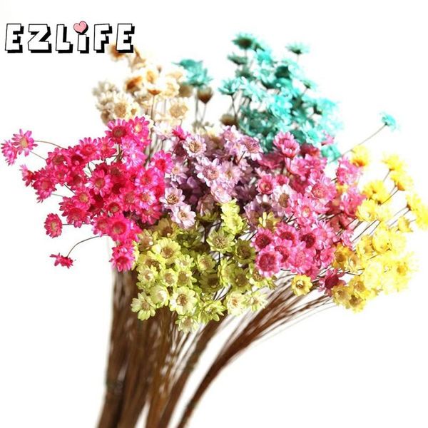 

30pcs natural brazil daisy dried flower vial glass bottle decorative filler materials home decoration accessories wed2532