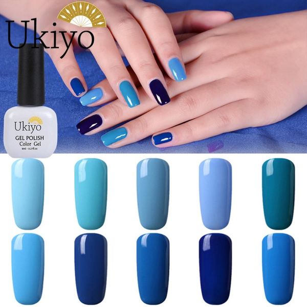 

ukiyo 8ml blue color series gel nail polish soak off semi permanent hybird lucky ink gel lacquer nail art gelpolish gel varnish, Red;pink