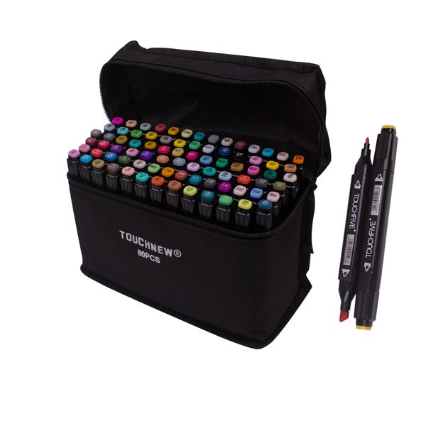 

touchfive art marker set 30/40/80/168 colors alcohol base markers manga sketch drawing marker pen for dual headed tip pen