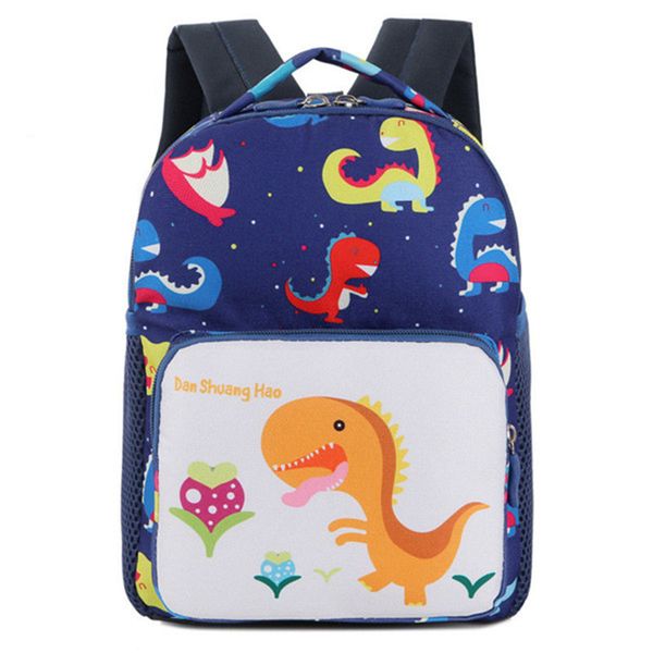 

new kids backpacks cute cartoon dinosaur printed school bags for kindergarten girls boys children anti-lost bags nursery bag