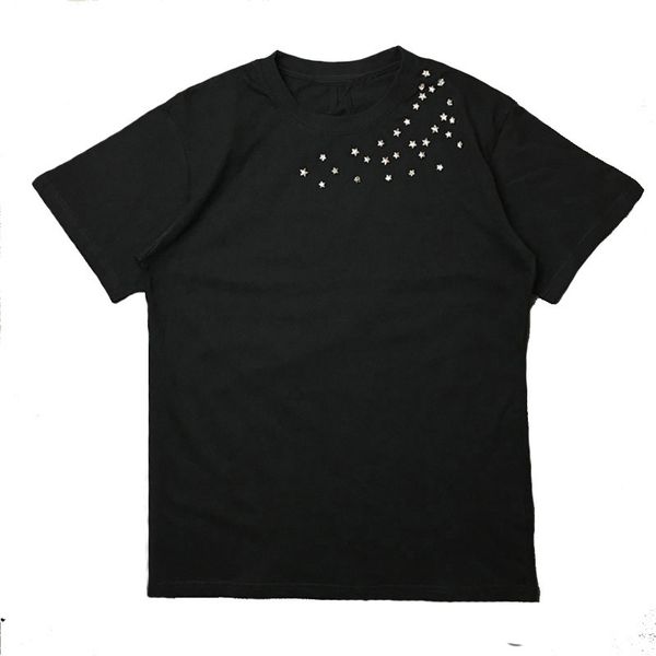 

19ss mens stylist t shirt casual short sleeves printing men women sport tees 2 colors size s-2xl, White;black