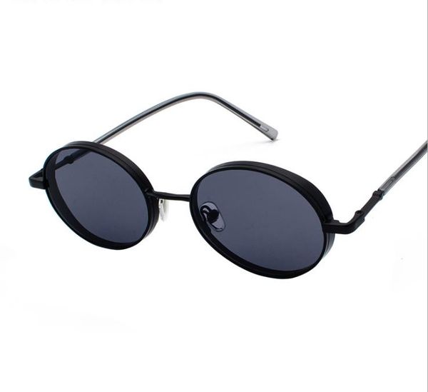 

vintage oval sunglasses female harajuku style sunglasses, White;black