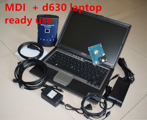 

d630 lapwith 320gb hdd ready to use new multiple diagnostic interface wifi g-m scanner g-m mdi with gds2 + tech2win