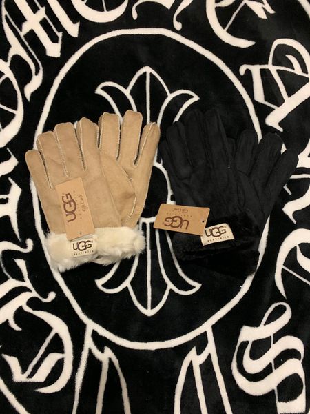 

winter luxurious brands design black khaki leather velvet lasting well warm men women driving cycling ride sport gloves
