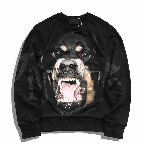 

роскошные hoodie hip hop моды пуловер дизайнер толстовка мужчины женщины животных printed сыпучие fit дизайнер толстовка размер s-xl, Black
