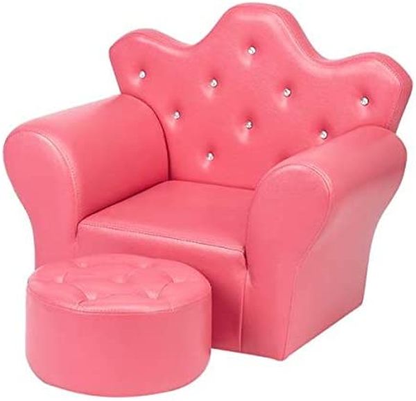 

сша фондовой детский диван пвх принцесса мини диван яркая красная роза с османской