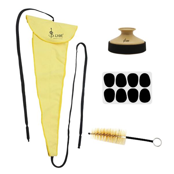

4 in 1 saxophone parts passing cloth pad sax mute flute head brush
