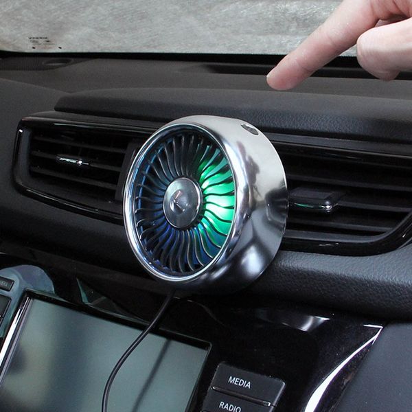 

car truck cooling air fan multi-function automotive supplies car air conditioning fan wind outlet center console usb regulate