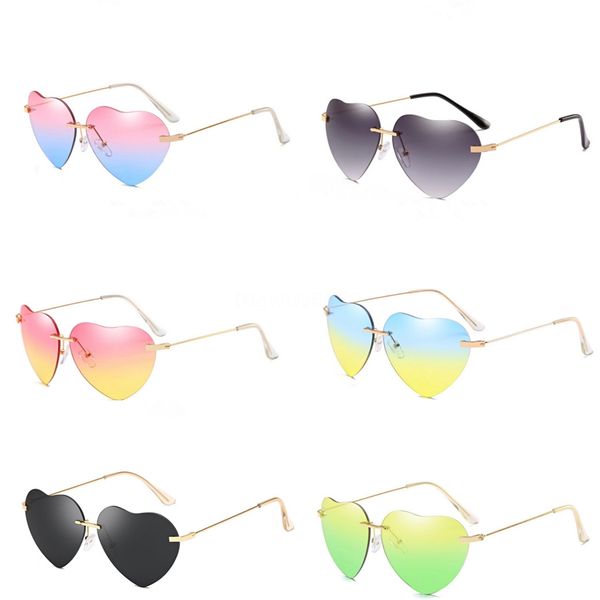 

1pc новая мода классический ретро avaitor золотой зеркальный объектив heart-shaped sunglasee brown оттенки женщины мужчины аксессуары # 6377, White;black