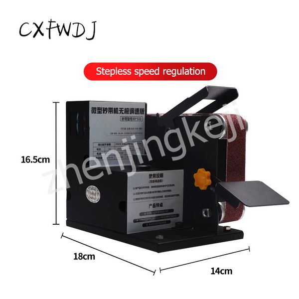 

sd-01 miniature small electric belt machine diy polishing machine grinding fixed angle sharpening blade desktop