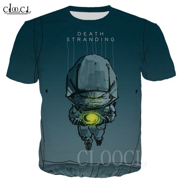 

2020 Fashion Death Stranding Skull T Shirt Women Men Casual Short Sleeve 3D Print Personality Male Clothes Streetwear Tops