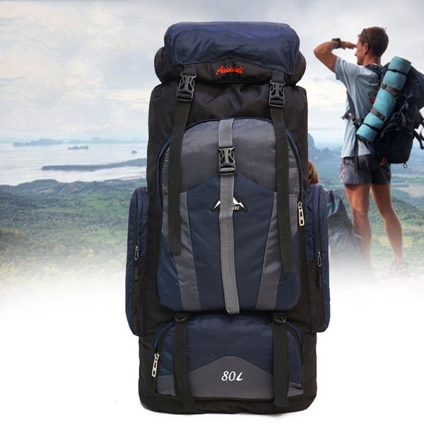 

80l waterproof large capacity outdoor backpack fashion sports bag multi-function riding backpack practical tactical